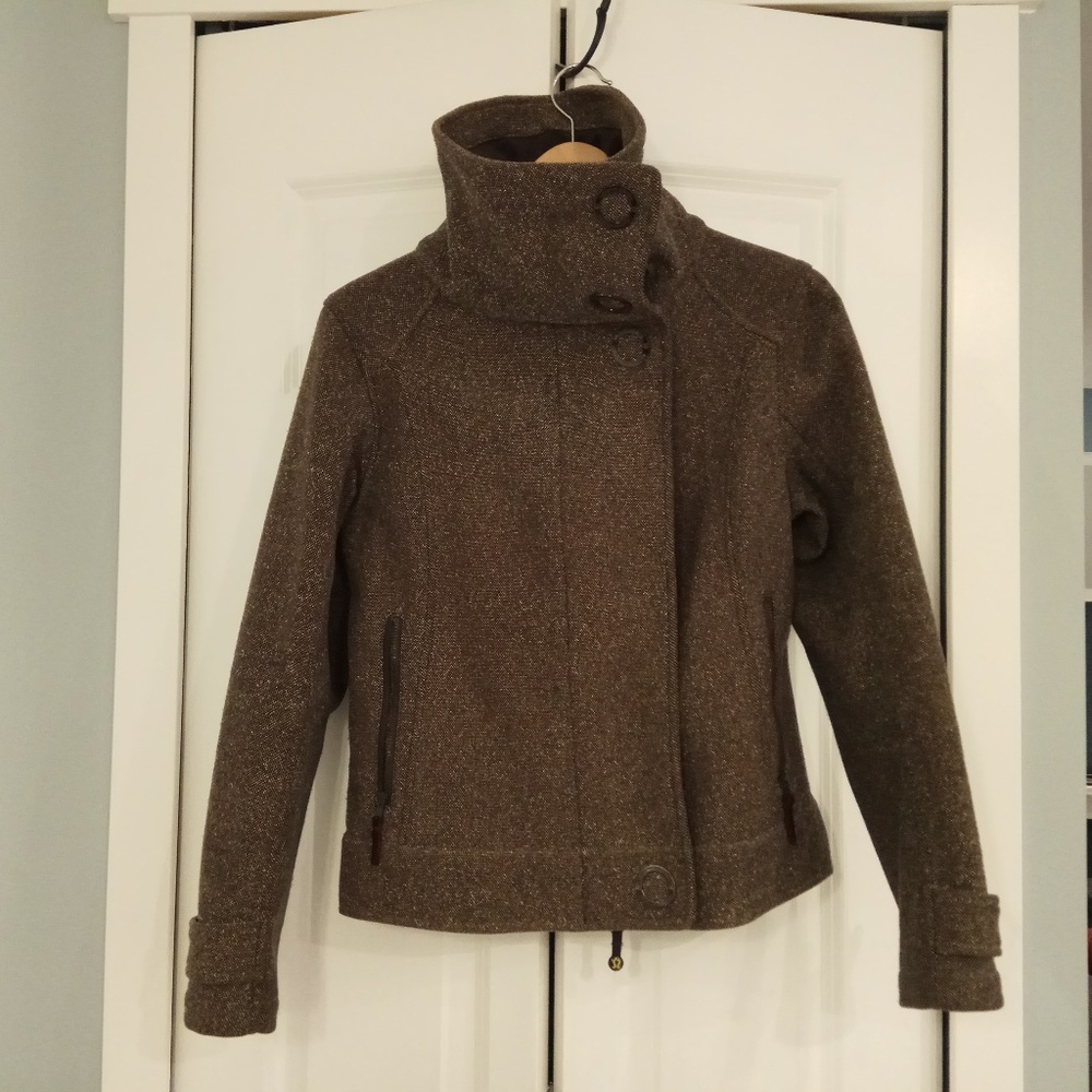 Lululemon Audrey Bomber Brown Tweed